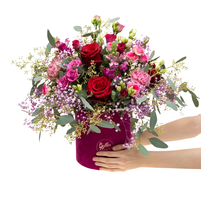 Luxury box with bouquet